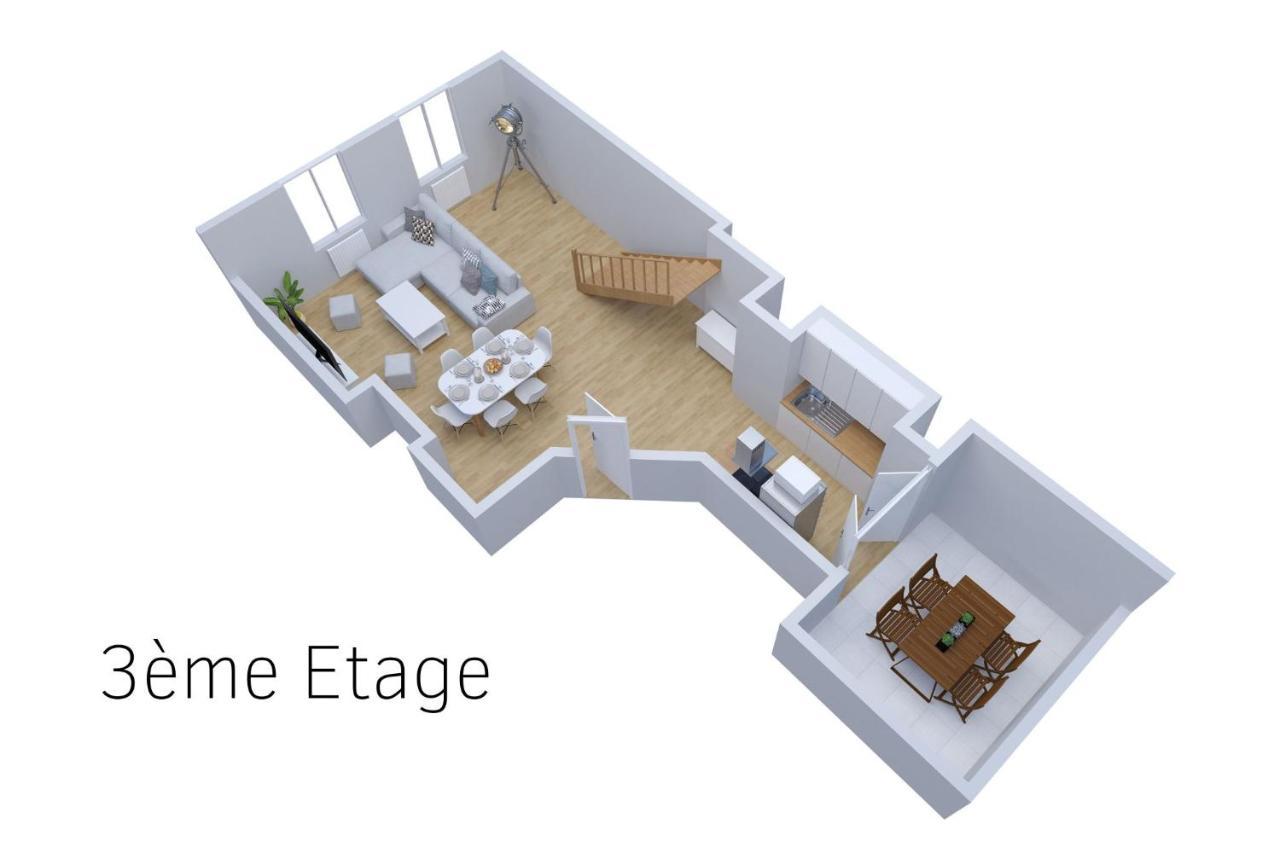 Le Double Pirou # 2 Appartements # Halte Auvergne Thiers Eksteriør billede